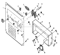 Part Location Diagram of 70776C Briggs and Stratton RECEPTACLE PANEL(MODEL 9215-C)